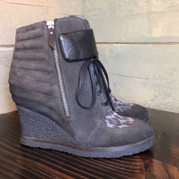 Made in Italy Vic Wedge Leather Sneakers - Picture 2 of 14